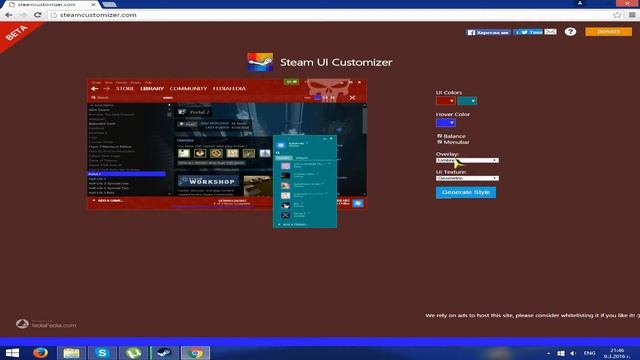 Как да си смените Steam Theme! смотреть онлайн