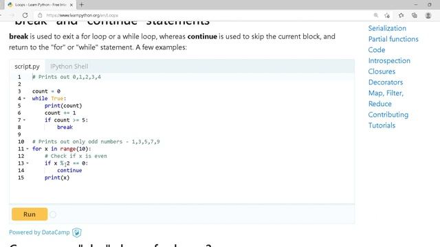 Python 8.Loops Learn Python Free Interactive Python Tutorial Profile смотреть онлайн