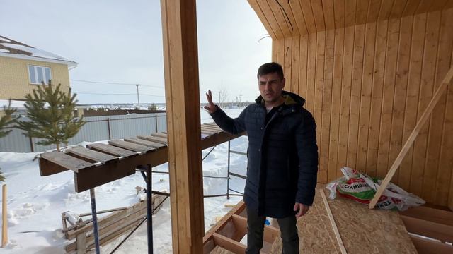 Как обшить террасу в доме.