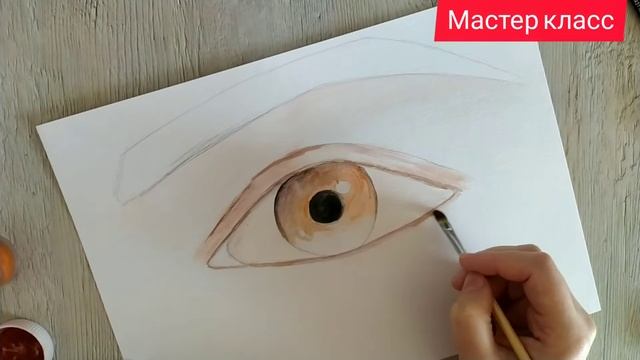 Как нарисовать глаз человека.Рисуй реалистично. смотреть онлайн
