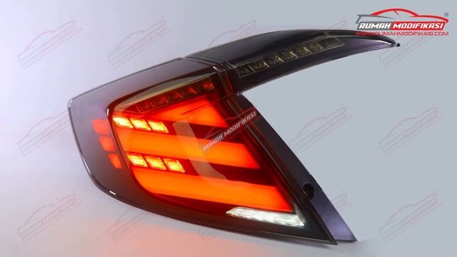 STOP LAMP HONDA CIVIC 2016 2018 SEDAN CEREMONY RED BAR HD смотреть онлайн
