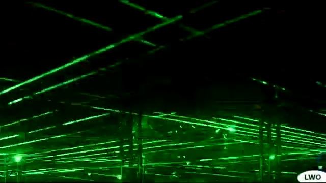 Green lasershow / Spectacle laser vert смотреть онлайн