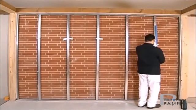 Монтаж фальшстены из гипсокартона видео инструкция монтажа гипсокартонных перегородок смотреть онлайн