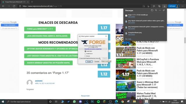 COMO DESCARGAR XAERO'S MINIMAP para Minecraft 1.17.1 | TENER MINIMAPA en Minecraft 1.17.1 смотреть онлайн