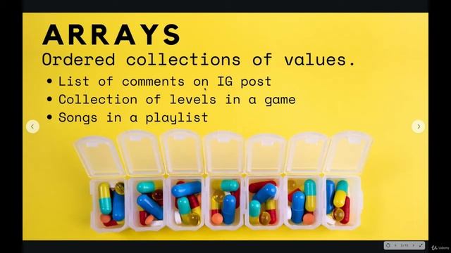 Capture Collections of Data with Arrays: Creating Arrays--The Modern JavaScript Bootcamp смотреть онлайн