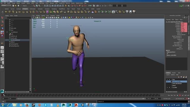 Animating Run Cycle in Maya HumanIK смотреть онлайн