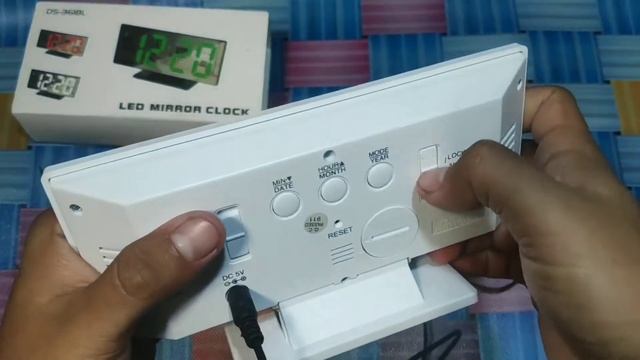 Jam meja digital LED/ Digital alarm clock mirror DS-3618L смотреть онлайн