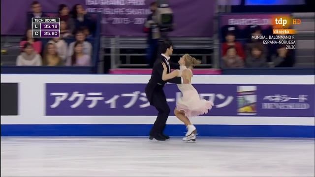 Andrew Poje & Kaitlyn Weaver SP Ice Dance Final Grand Prix 2015 Barcelona смотреть онлайн