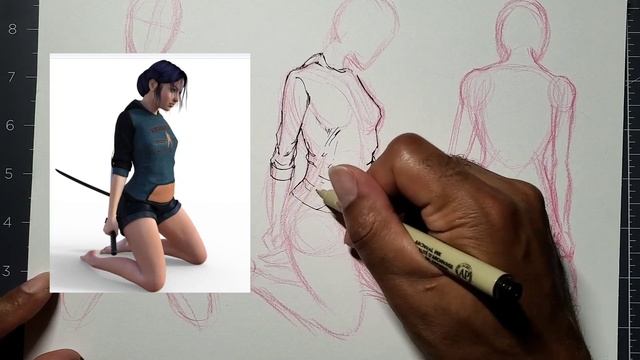 How To Draw Clothes For Beginners | Folds and Creases | Anime Sketch смотреть онлайн