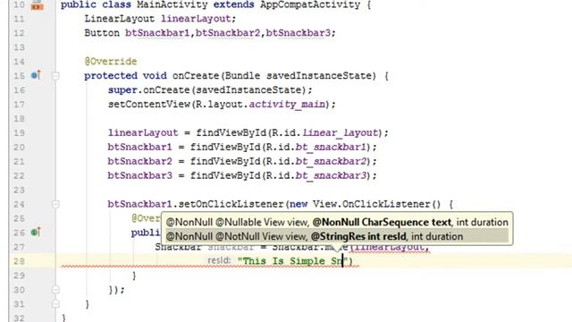 How to Implement Snackbar in Android Studio | SnackbarTutorial | Android Coding смотреть онлайн