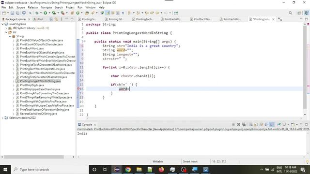 Java Programs:19.Printing Longest Word In String смотреть онлайн