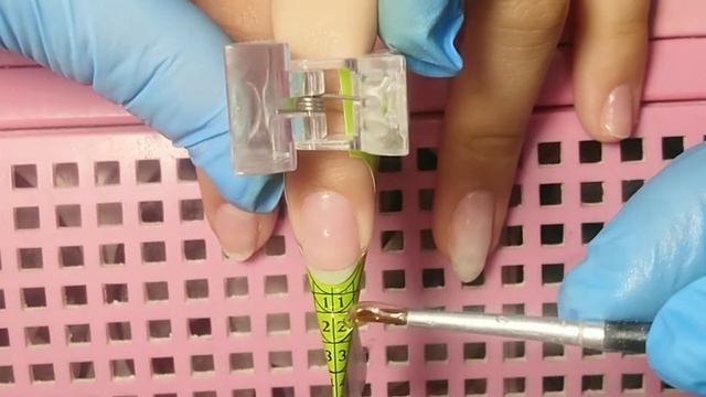 Наращивание гелем. Не срезая свободный край. смотреть онлайн