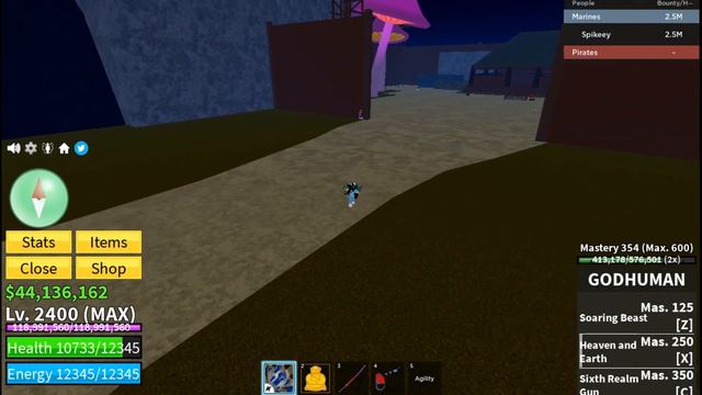 Showcase Skill Of God Human • SpikeeyGamer • Blox Fruits смотреть онлайн