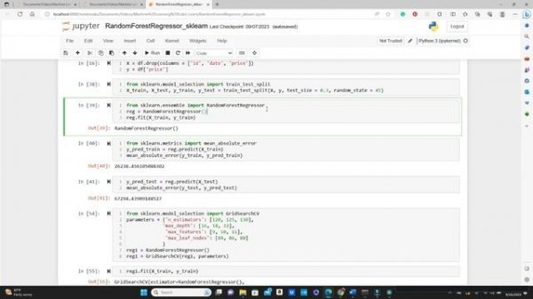 Random Forest Regression in Python -sklearn