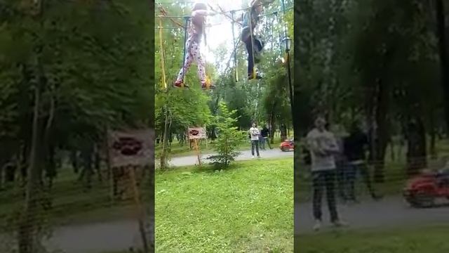 Я на канатной дороге !!! В Новосибирске!!! смотреть онлайн