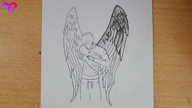 angel boy drawing - how to draw a boy pencil sketch смотреть онлайн