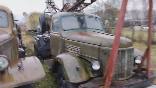 Ретро кран К-46 ЗИЛ-164 смотреть онлайн