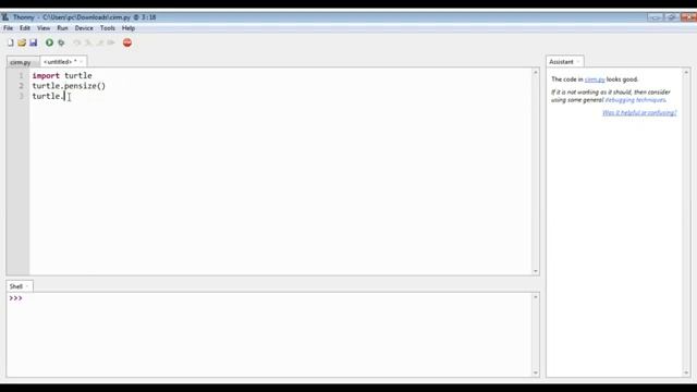 HOW TO MAKE A CIRCLE ON THONNY SOFTWARE (PYTHON LANGUAGE) смотреть онлайн