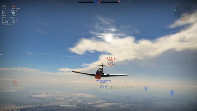 Bf 109 K-4 vs. Spitfire F Mk.24 | Match Highlight | War Thunder смотреть онлайн