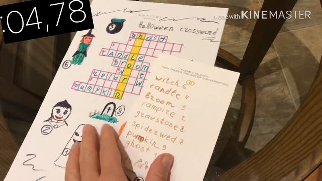 Хэллоуинский кроссворд или вкусная ли кровь ?? 😱🧐🧛🏻♂️