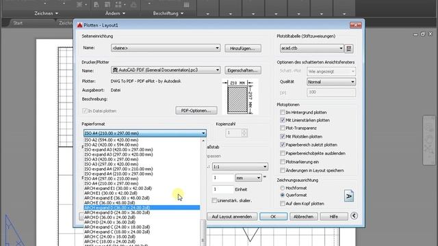 Drucken Zeichnungen in Autocad смотреть онлайн