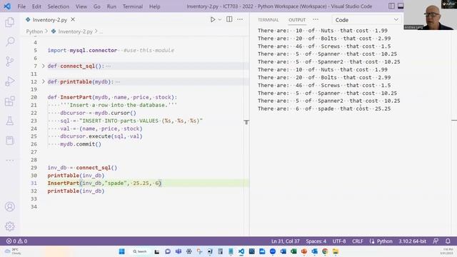 Python - Connecting to SQL - Insert and Update смотреть онлайн