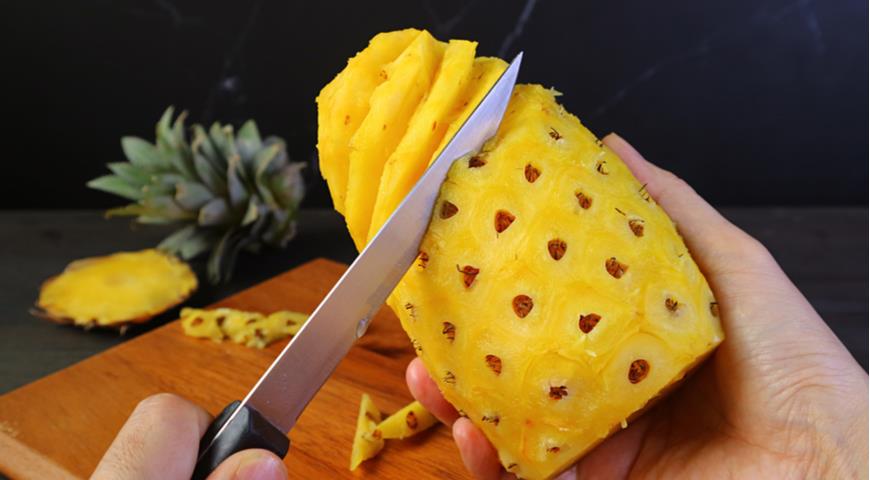 Как красиво нарезать и подать ананас, чтобы все только хвалили смотреть онлайн
