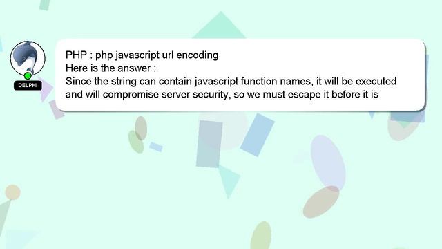 PHP : php javascript url encoding смотреть онлайн
