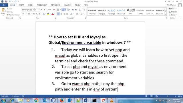 php mysql wamp global/environment variable Windows 7 смотреть онлайн
