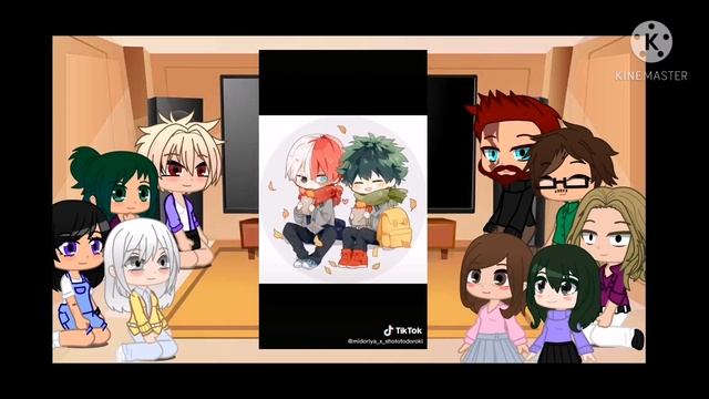 BNHAMHA parents react to tik toks  Part 1  Tododeku Kiribaku  EngPol 