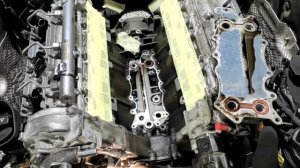 E350 CDI OM642. Замена прокладок масляного теплообменника