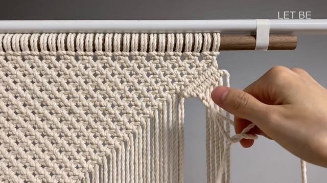 DIY | macrame leaves ribbons wall hanging | 마크라메 나뭇잎 리본 월 행잉 смотреть онлайн