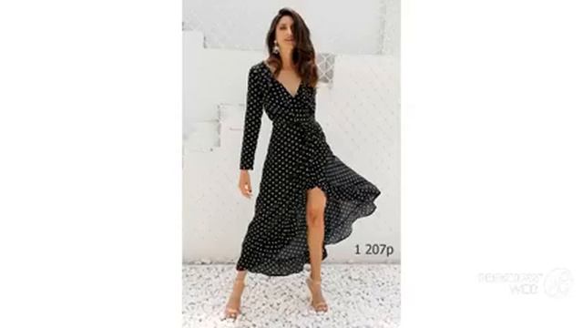 Одежда с AliExpress - красивое летнее платье с длинным рукавом смотреть онлайн