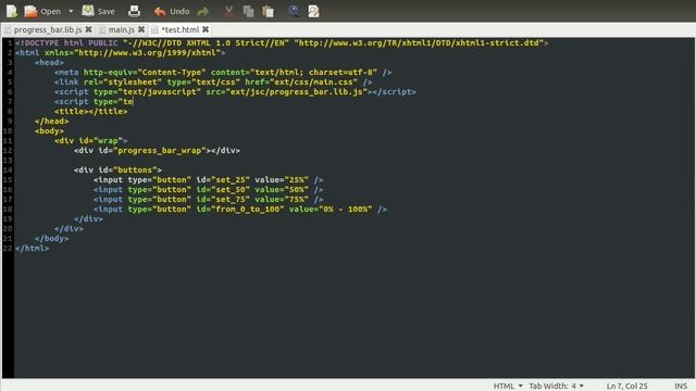 JavaScript Tutorial: Simple Progress Bar [part 01] смотреть онлайн