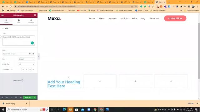 Elementor Custom Header Part02 смотреть онлайн