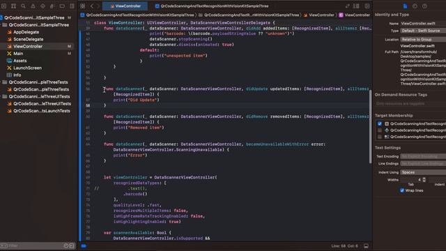 Scan arcade/barcode in native iOS application using vision kit смотреть онлайн