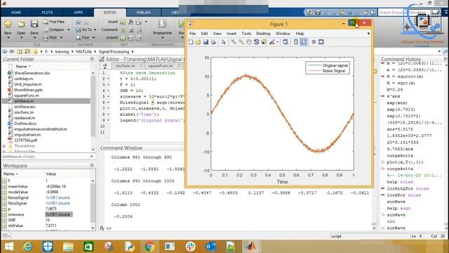 Add White Gaussian Noise to Signal in MATLAB | awgn | Signal Processing with MATLAB | P- 14 смотреть онлайн