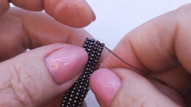 Колье Глаза ящерицы из бисера и бусин.Техника плетения ндебеле Для начинающих подробный мастер клас смотреть онлайн