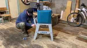 Сборка и запуск ленточной пилы Makita LB1200F
