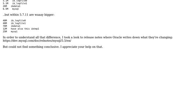 Databases: Considerable size difference between mysql versions (2 Solutions!!) смотреть онлайн