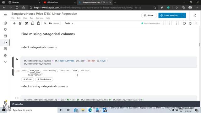 Find List of Columns with Missing values in Python Pandas| Machine Learning смотреть онлайн