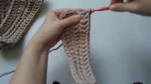 МК двойная подошва для тапочек из трикотажной пряжи Зефирка | how to knit a sole for home Slippers