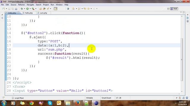 AJAX with PHP смотреть онлайн