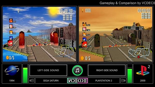 Dual Longplay of Sonic R (Sega Saturn vs PlayStation 2) Side by Side Comparison | VCDECIDE смотреть онлайн