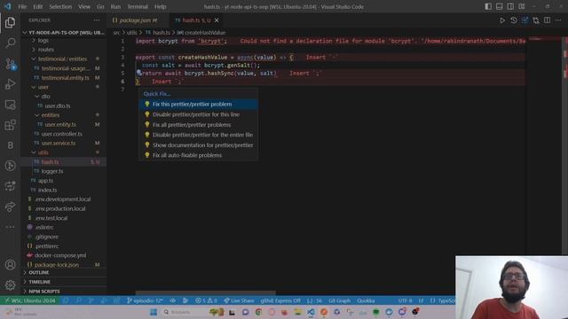 ENCRIPTADO de la contraseña en MySQL con bcrypt en nodeJs & ts -EP12 - curso d nodejs gratis-ESPAÑO смотреть онлайн