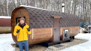 До сих пор строите? Русская баня за 1 день для гигантов. Квадро Мега-2 СВ Лонг XL. Баня от Bochky