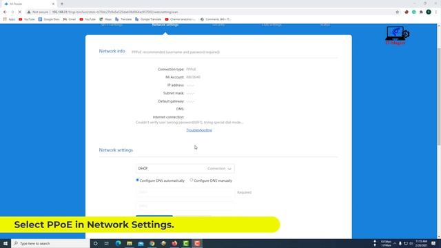 MI router 4c configuration PPPoE смотреть онлайн