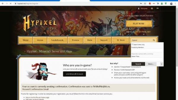 Как снять бан без причина перманентный на hypixel.net