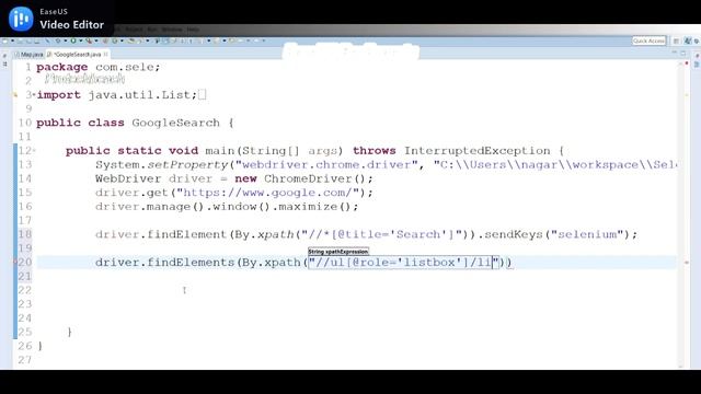 How to get auto populated Google search result in selenium WebDriver смотреть онлайн