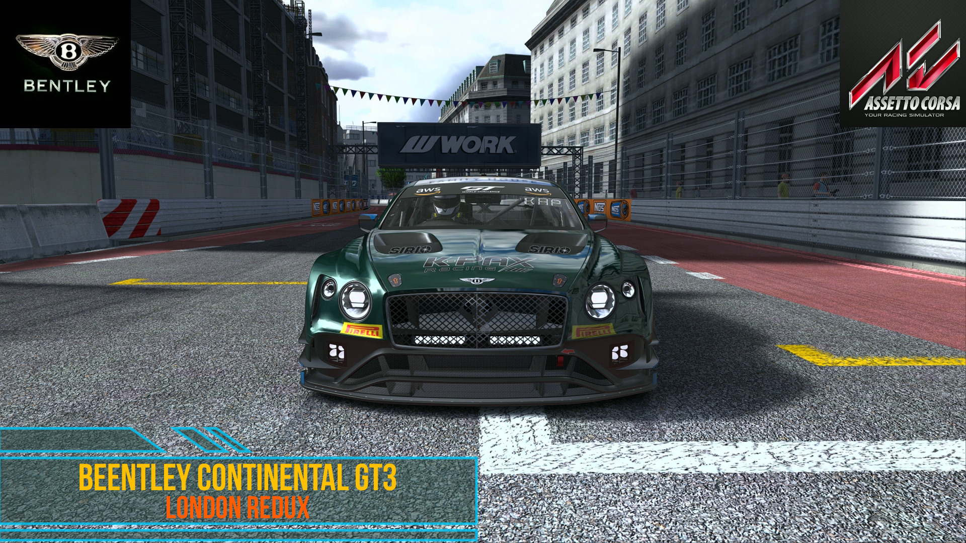 Bentley Continental GT3 - London Redux / Assetto Corsa. смотреть онлайн